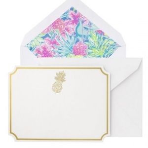 Lilly Pulitzer note cards with envelopes correspondence card set brand new!